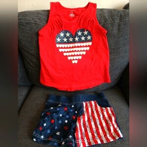 Girl's 4th Of July Outfit Size 7/8